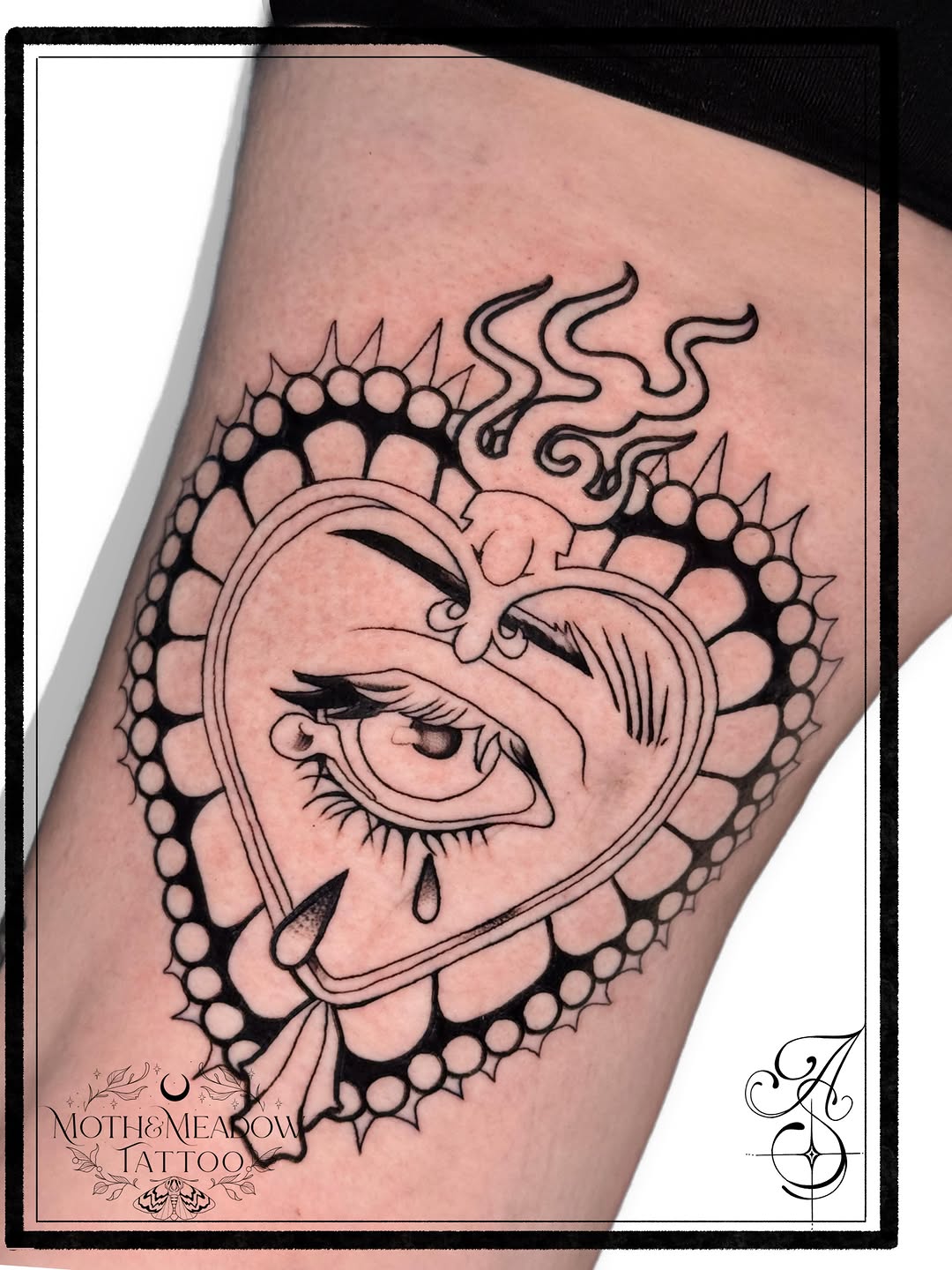 Tattoo by @ash.s.tattoos β illustrative, blackwork