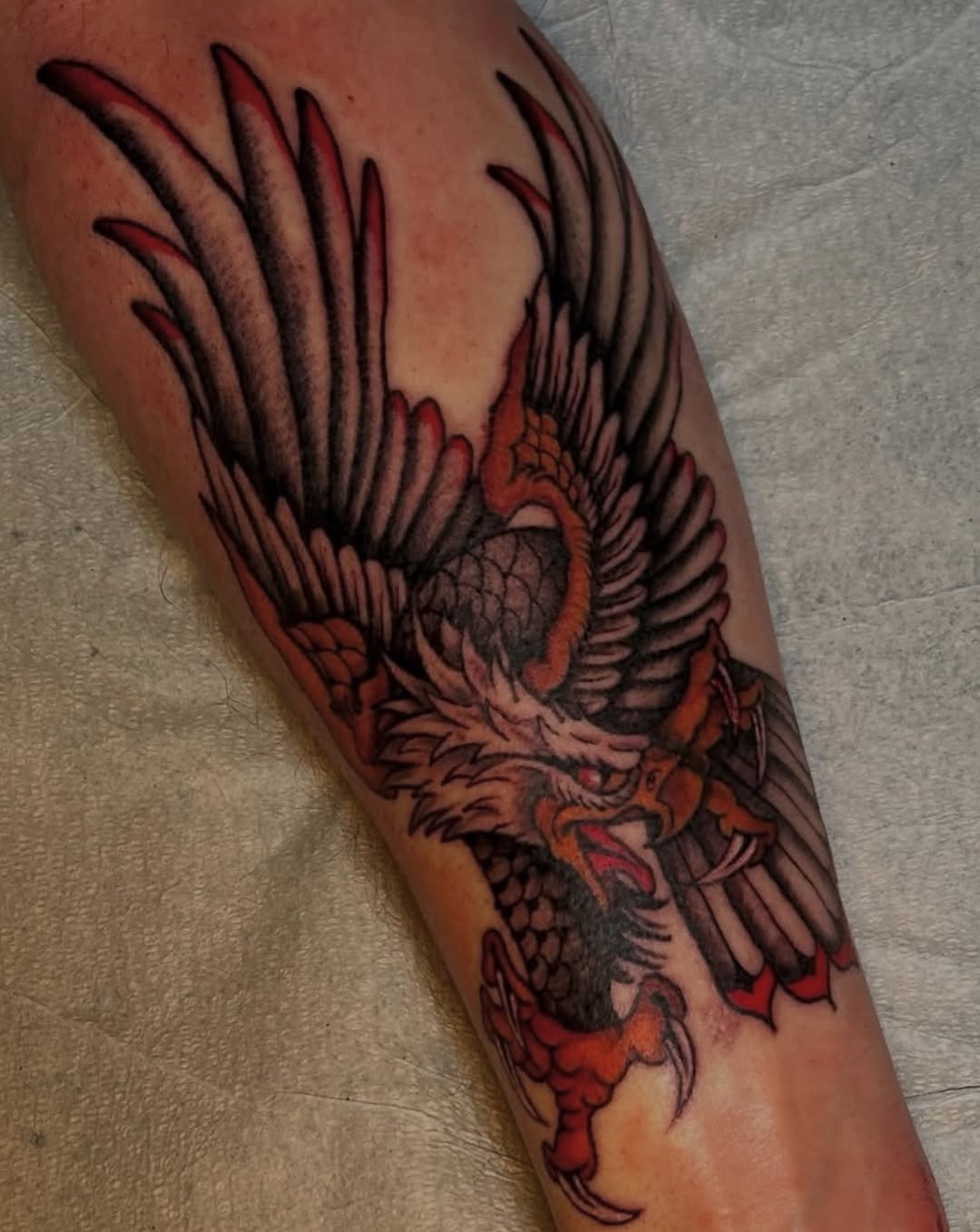 Tattoo by @tatmccoy — american_traditional, illustrative