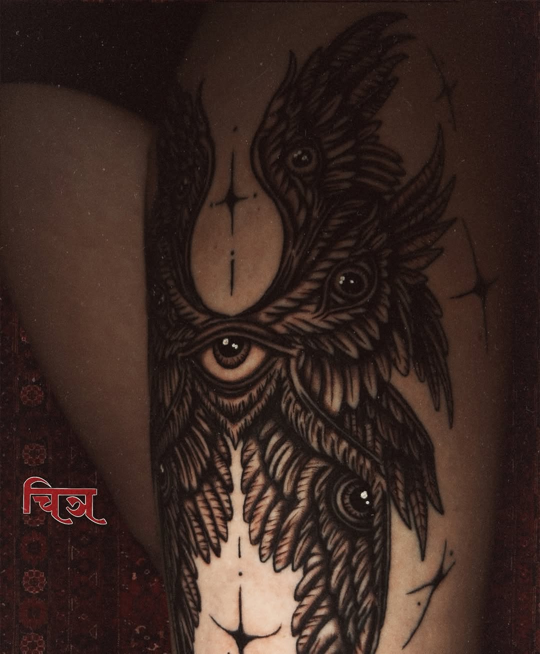 Tattoo by @doomwizardtattoo — black_and_grey, dark_realism