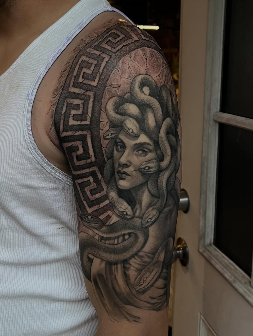 Tattoo by @adamhabecker — realism, black_and_grey