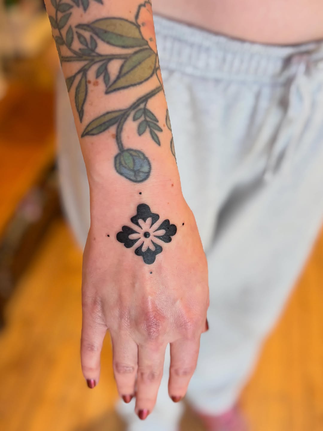 Tattoo by @flowers.for.all.occasions โ blackwork, ornamental