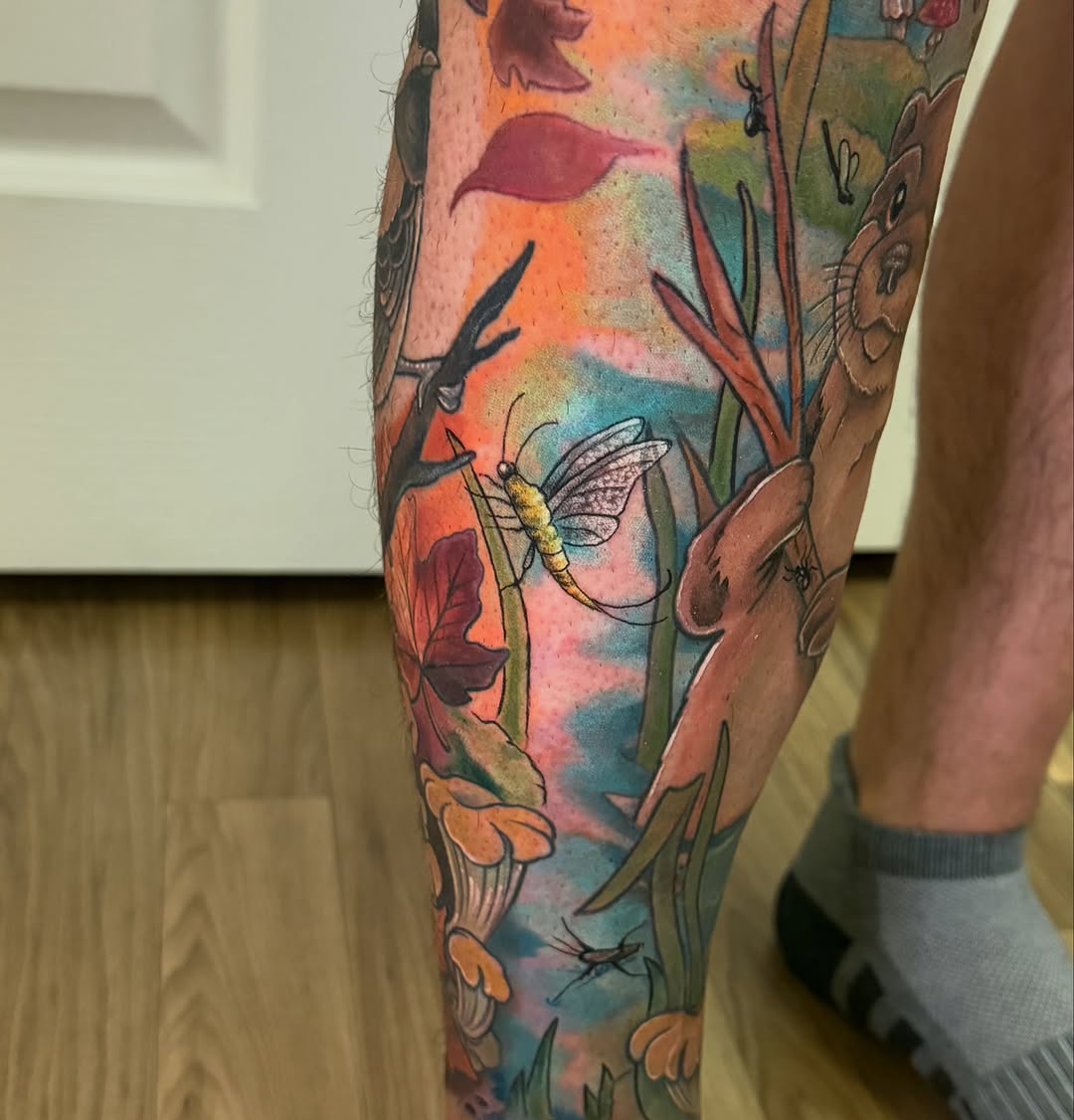 Tattoo by @mandocastroart — illustrative, new_school