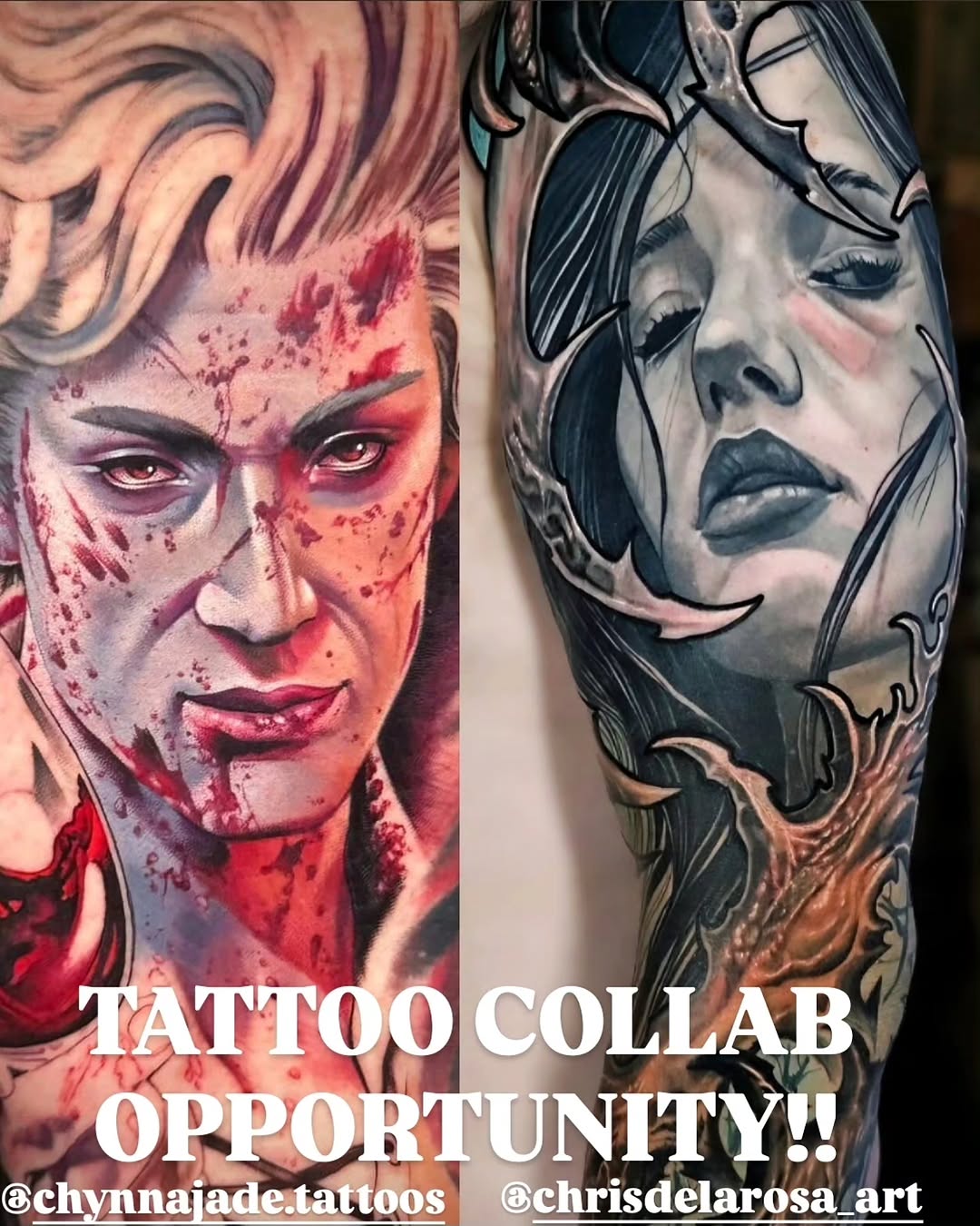 Tattoo by @chynnajade.tattoos — realism, dark_realism