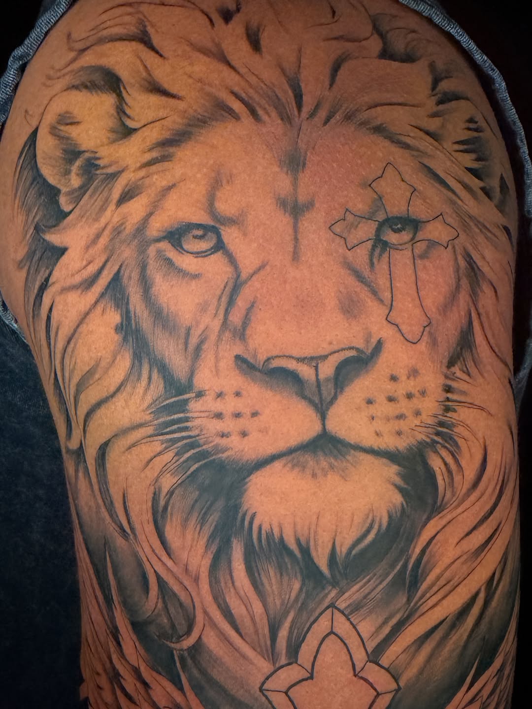 Tattoo by @xtina.inks — realism, black_and_grey
