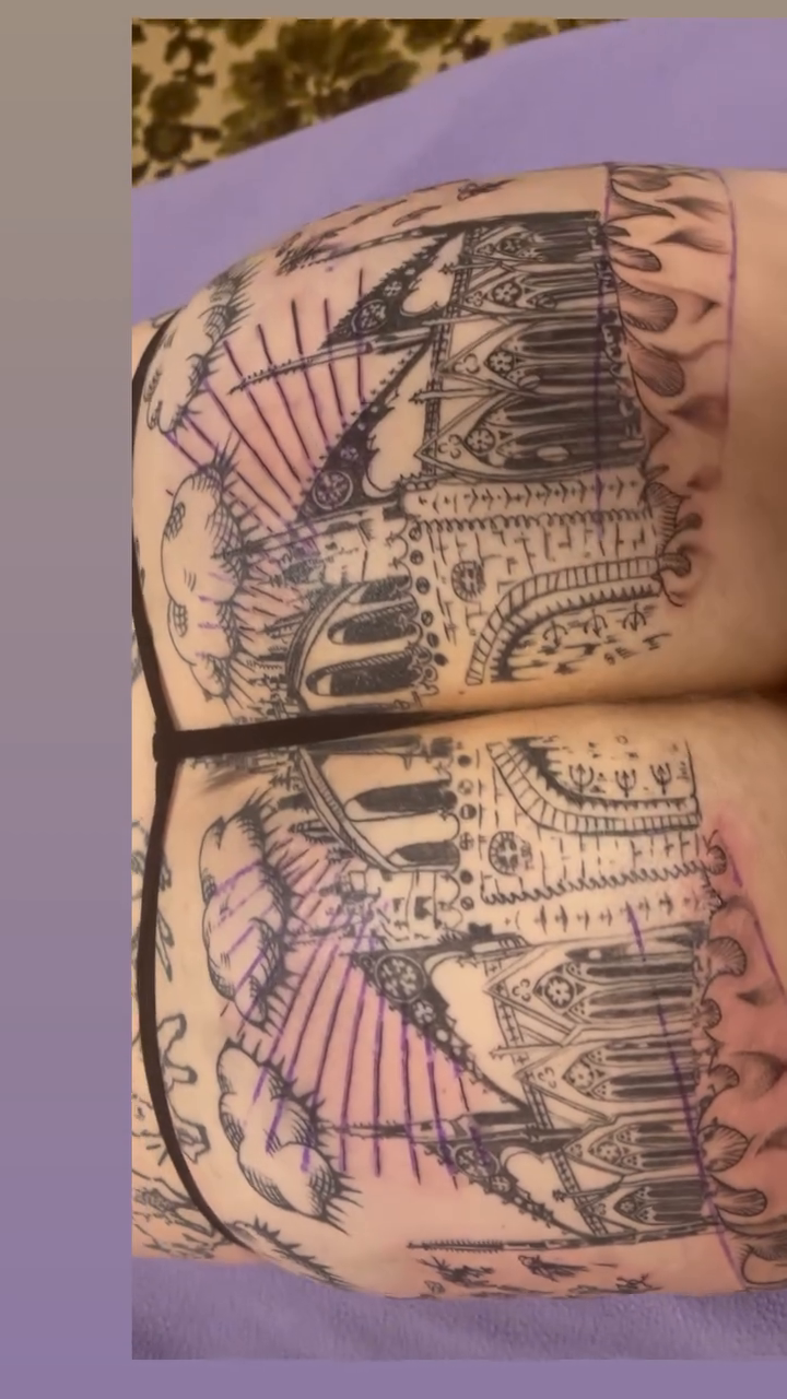 Tattoo by @creaturenomad — black_and_grey