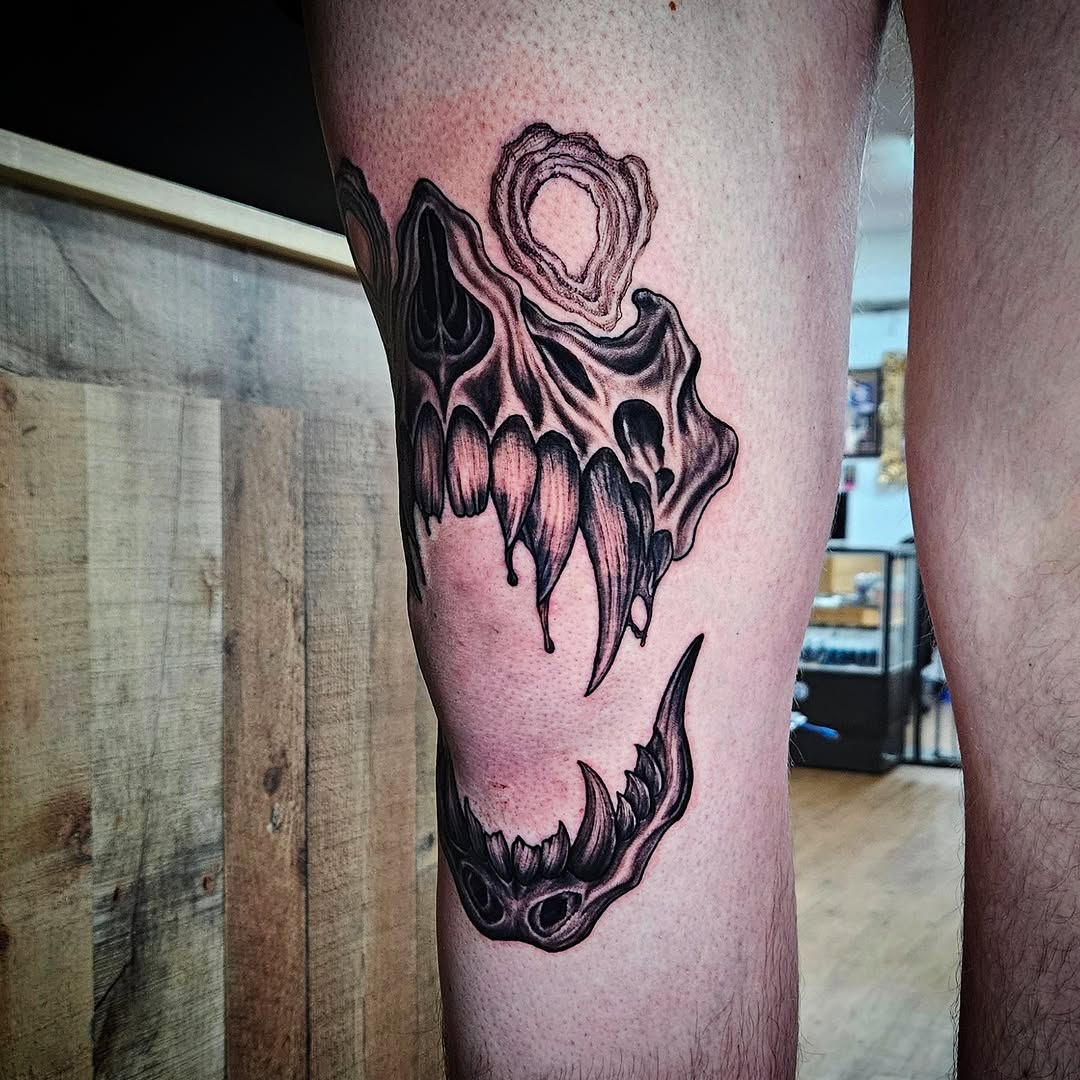 Tattoo by @isaacm_tattoos — blackwork, dark_realism