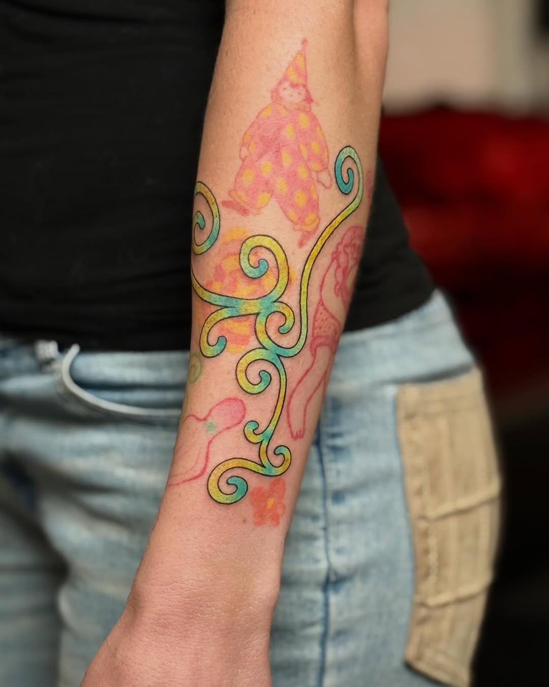 Tattoo by @scottmakesart — illustrative, watercolor