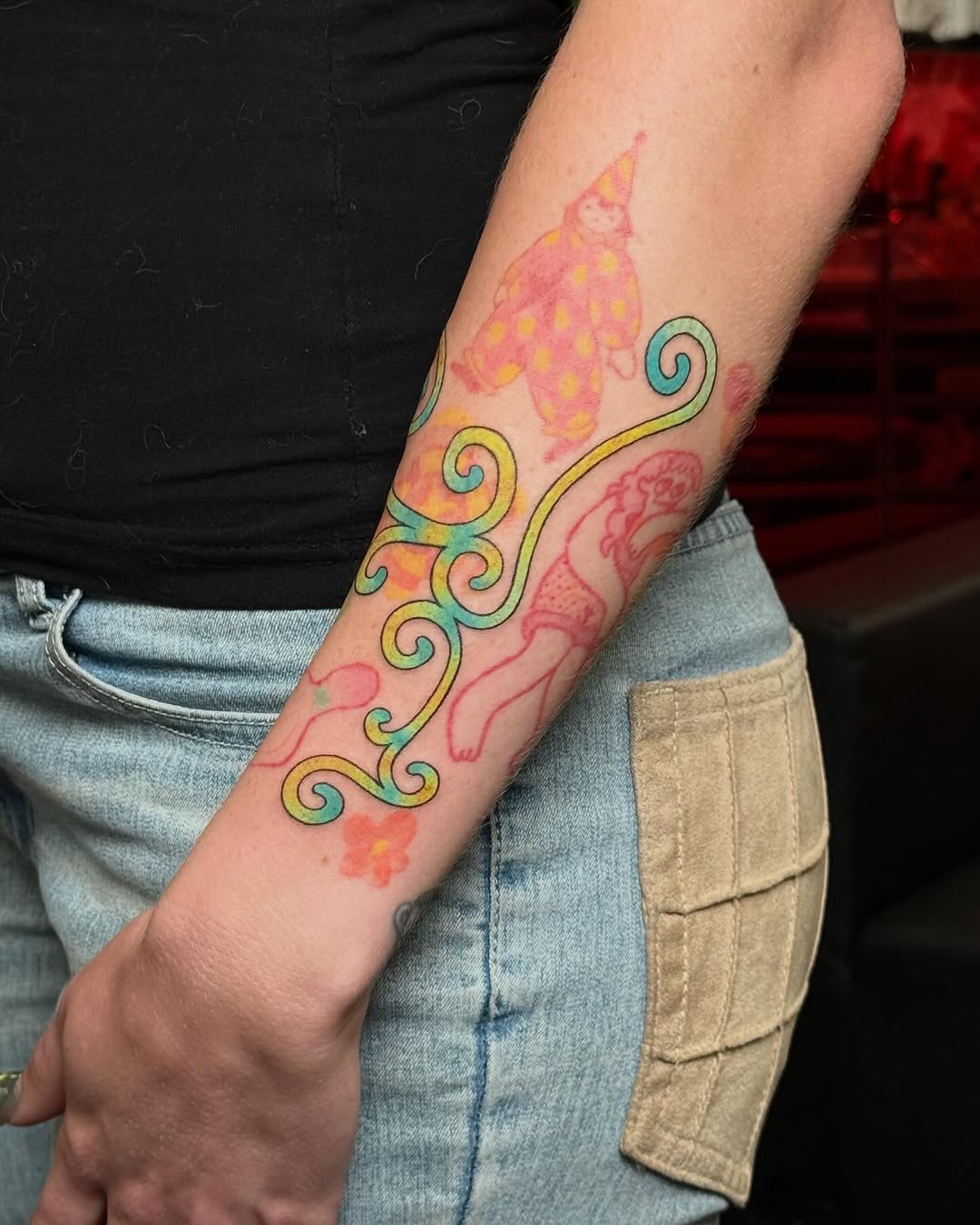 Tattoo by @scottmakesart — illustrative, new_school