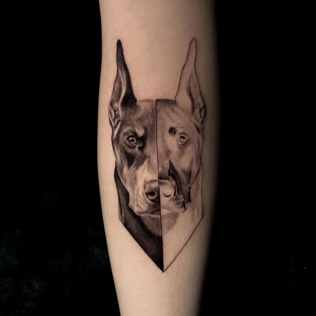 Tattoo by @leeranco_tattoos โ realism, black_and_grey