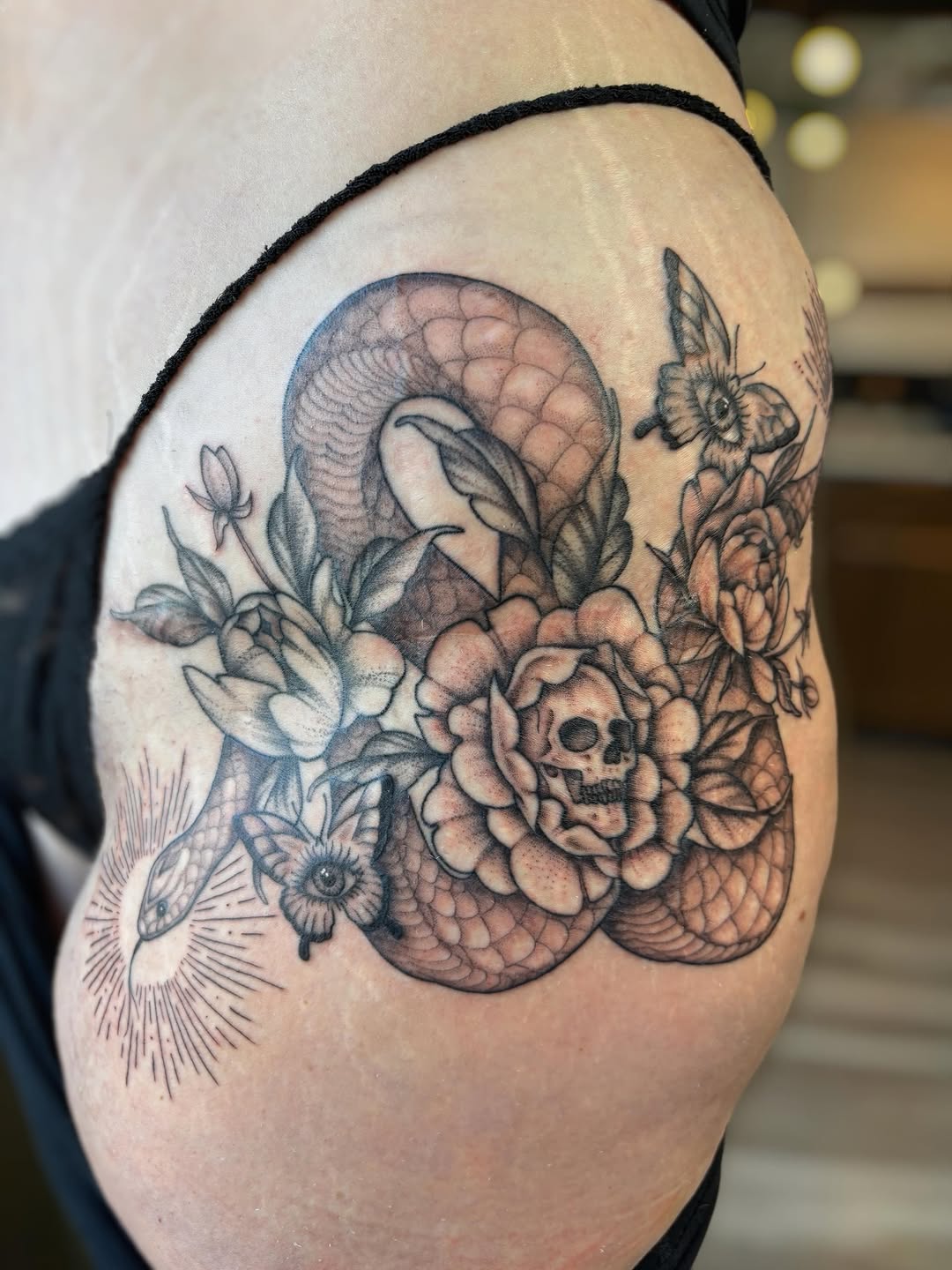 Tattoo by @tats_by_bcatt — black_and_grey, illustrative