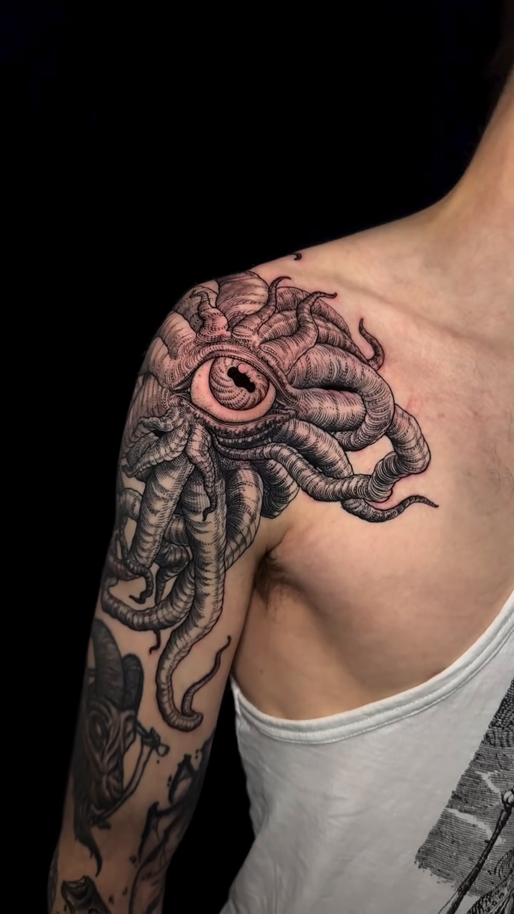 Tattoo by @tattoosbylandon — black_and_grey, realism