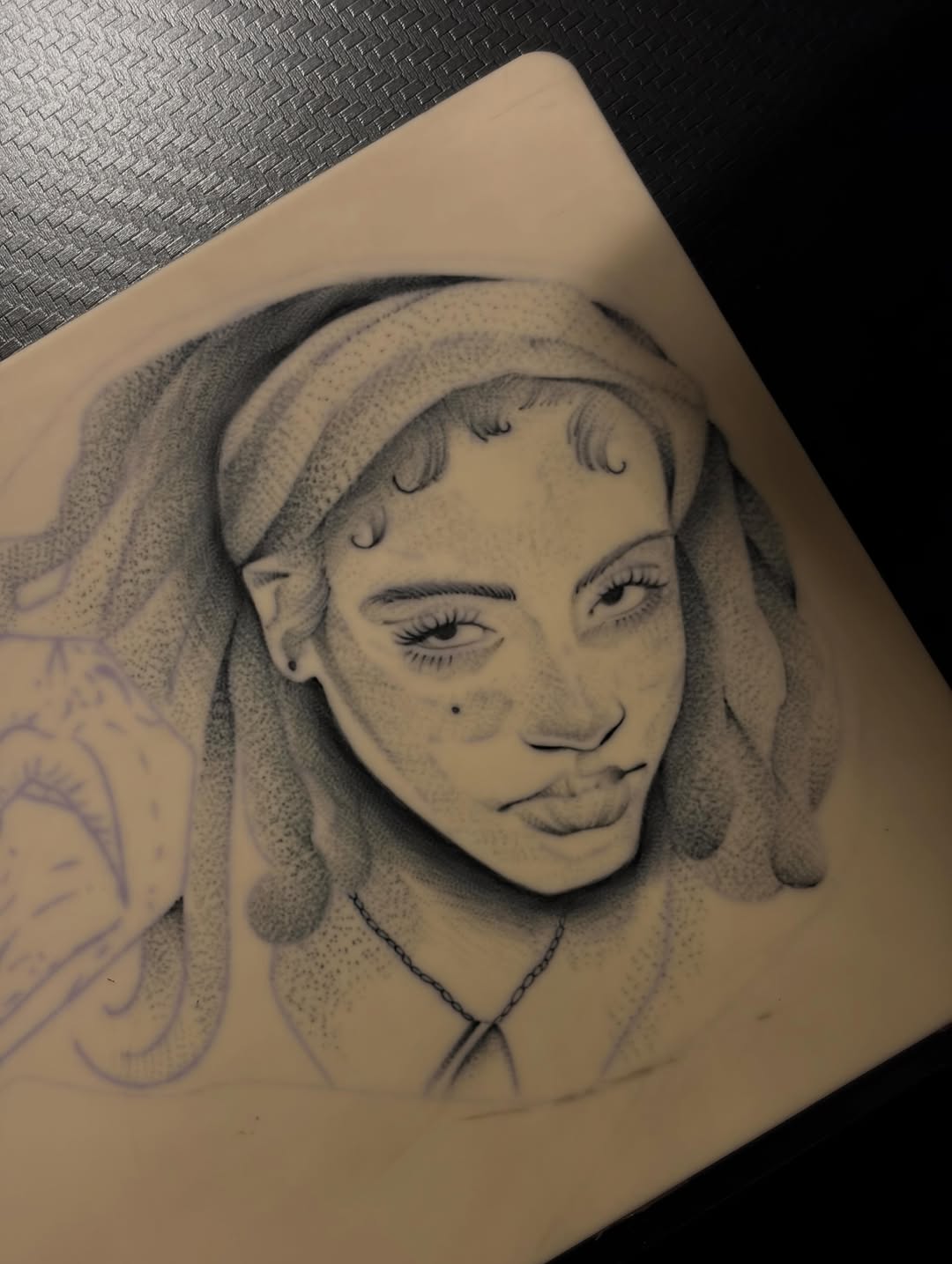 Tattoo by @auraink.studio β black_and_grey, dotwork
