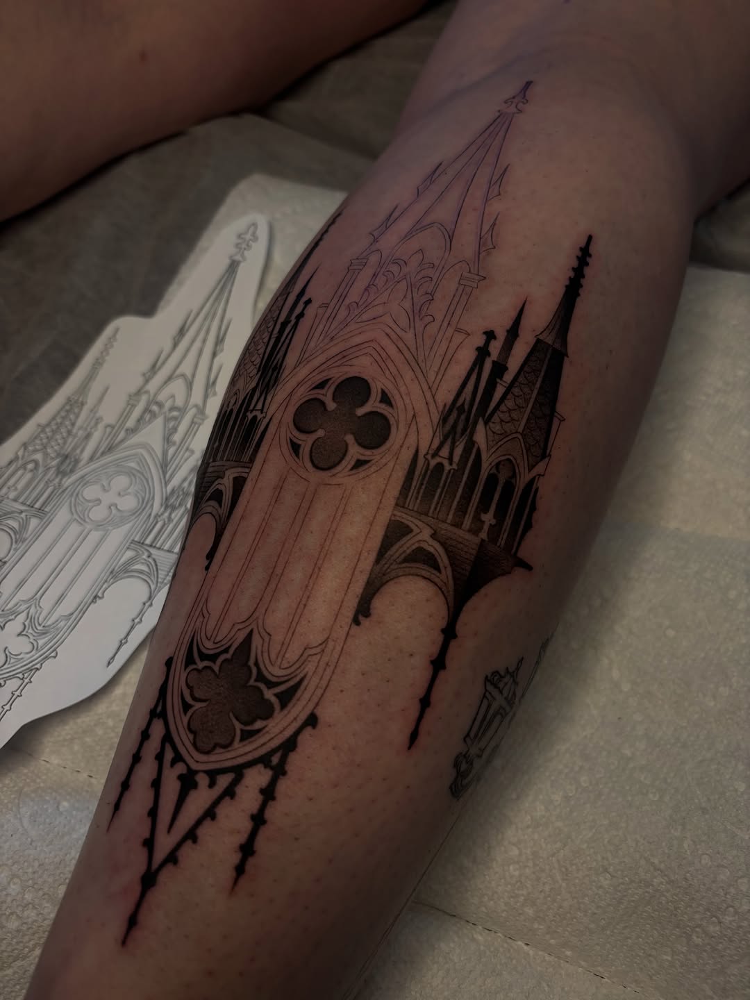 Tattoo by @tattoosbymeach — blackwork, ornamental