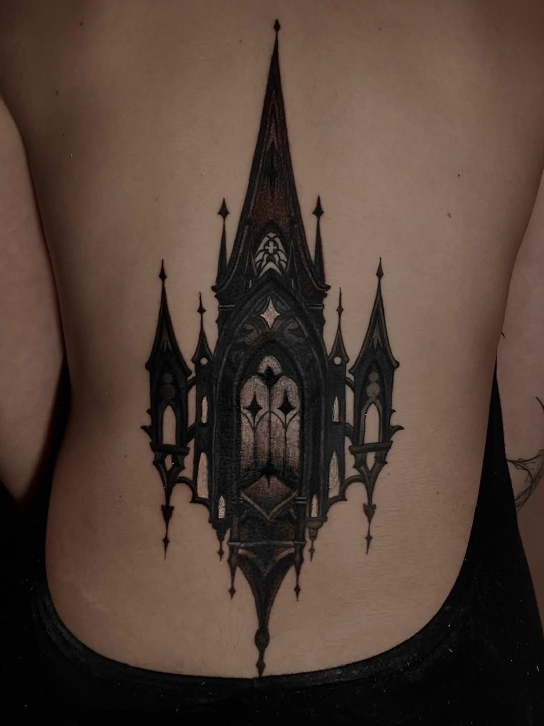 Tattoo by @meluusiine — black_and_grey, dark_realism