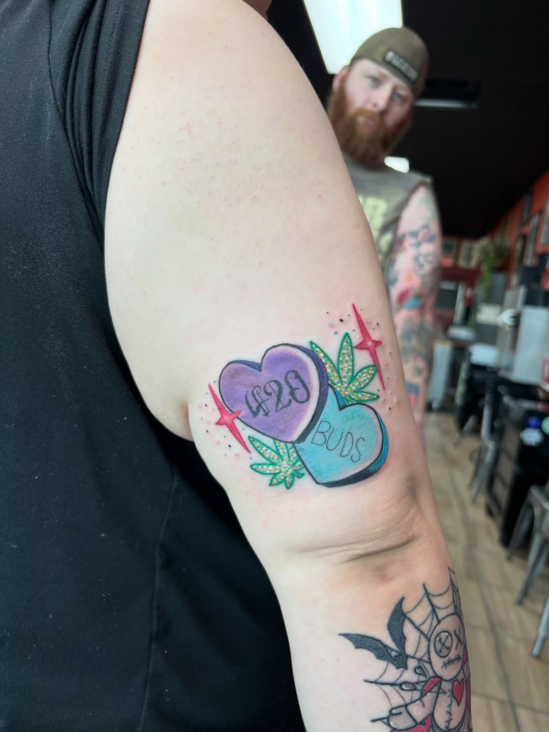 Tattoo by @blkndrose — new_school, lettering_script