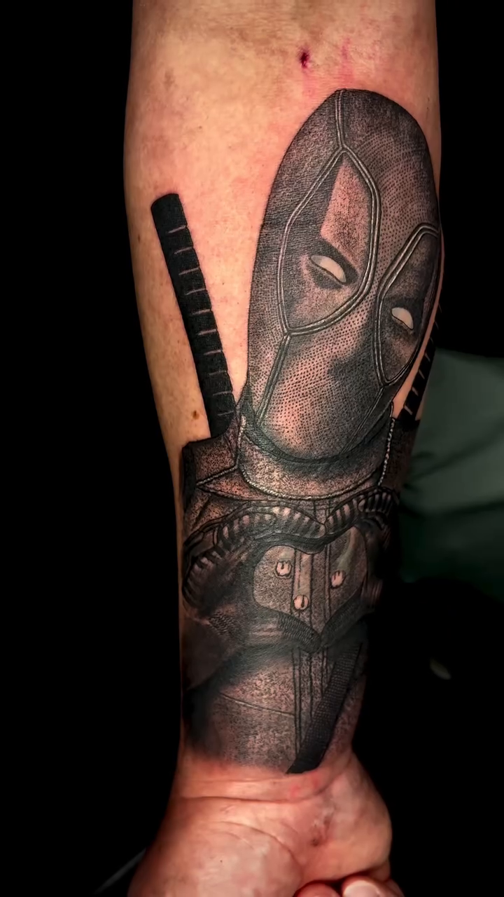 Tattoo by @brooksctattoos — realism, black_and_grey