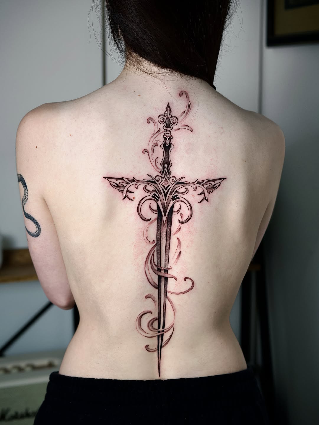 Tattoo by @glebisfine — illustrative, black_and_grey
