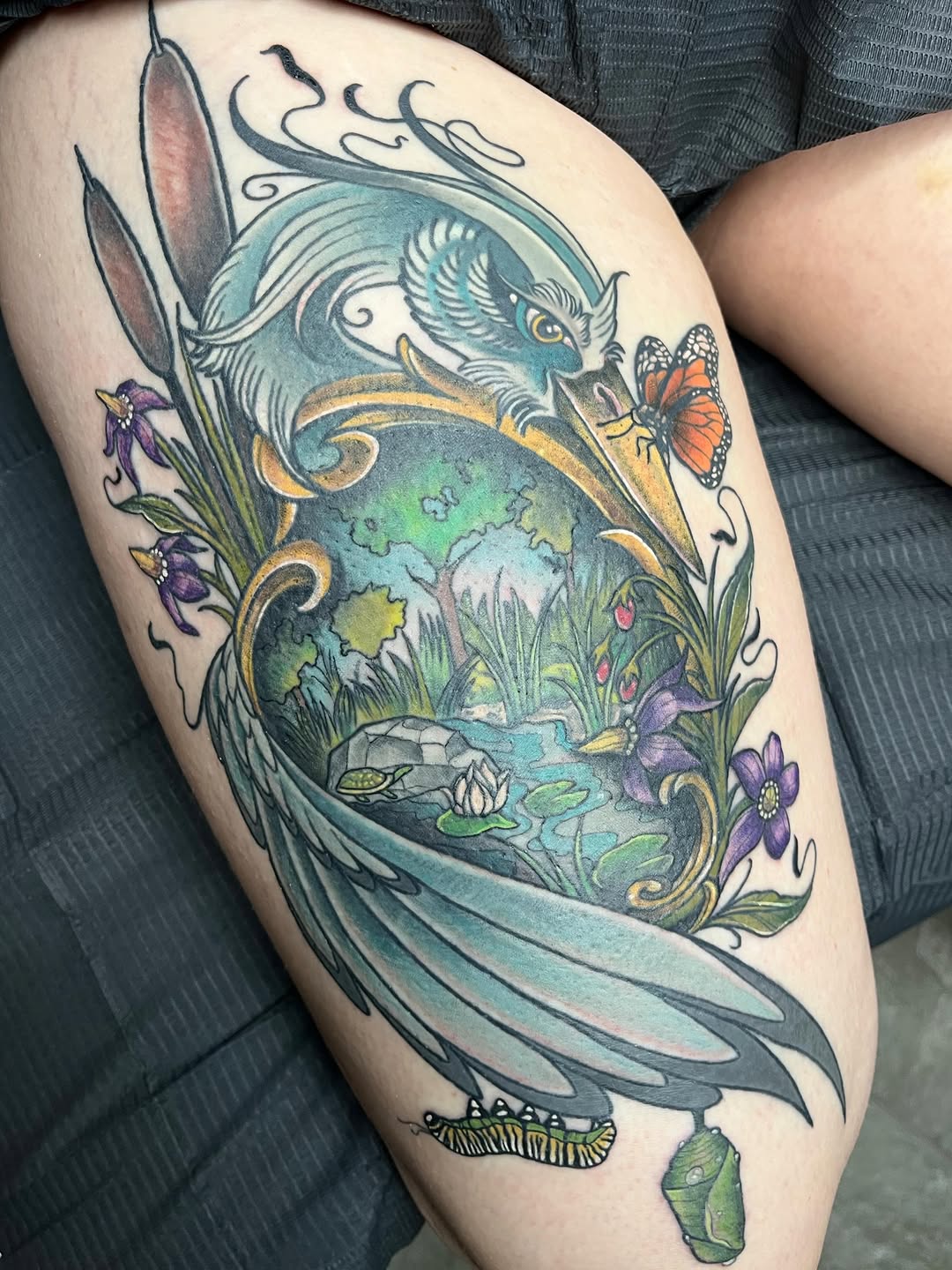 Tattoo by @bogwitchz_ — illustrative, realism