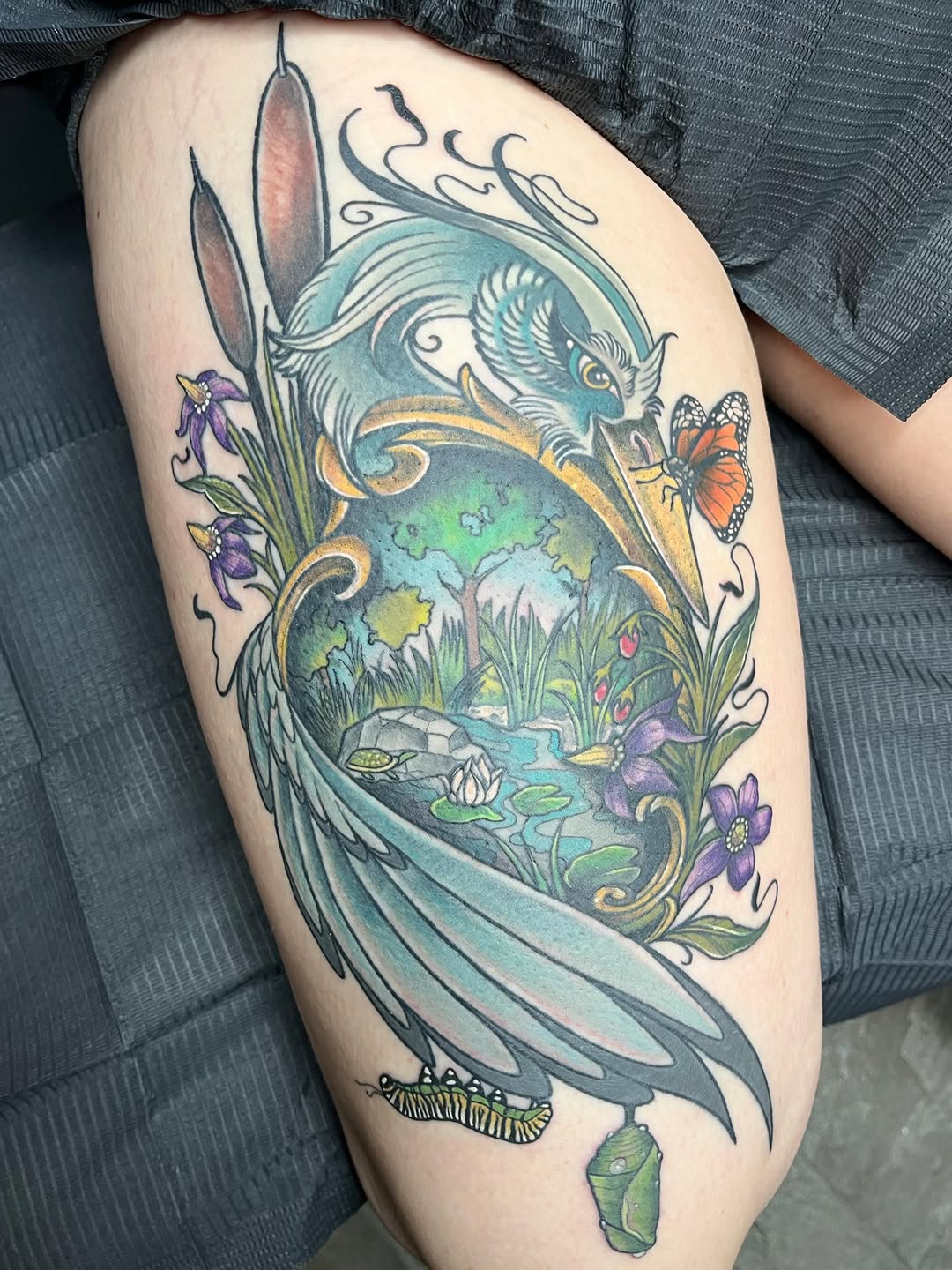 Tattoo by @bogwitchz_ — illustrative, realism