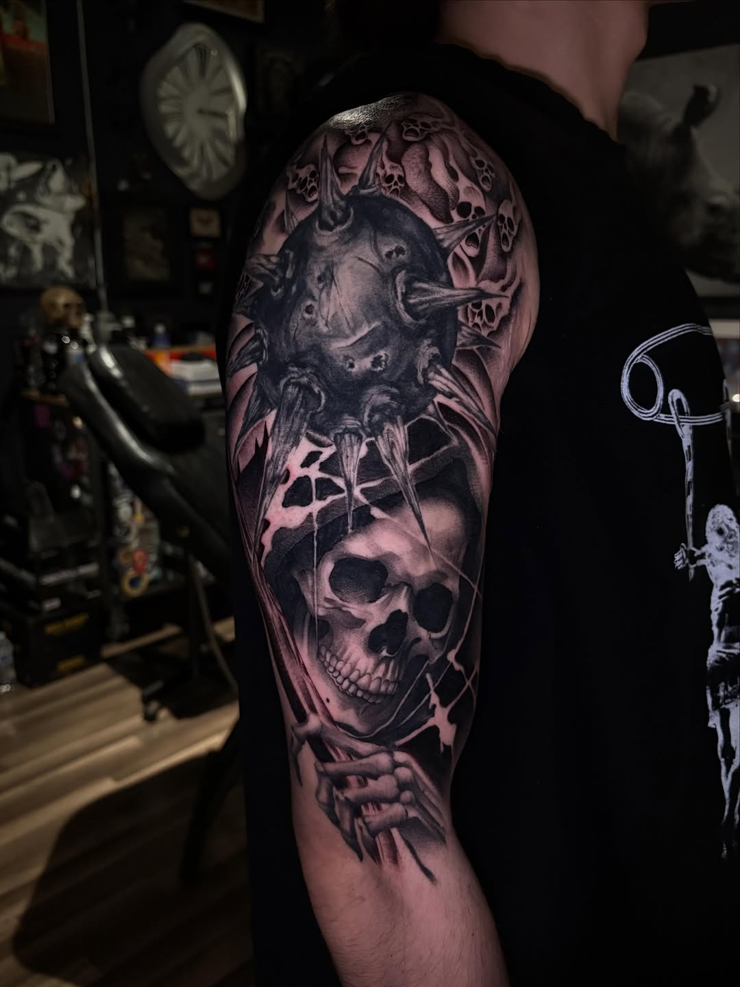 Tattoo by @inkedbysav โ black_and_grey, realism