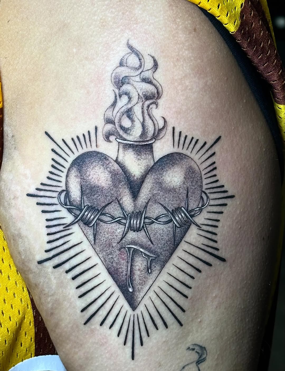 Tattoo by @fkkingwickedtattoos — black_and_grey, dark_realism