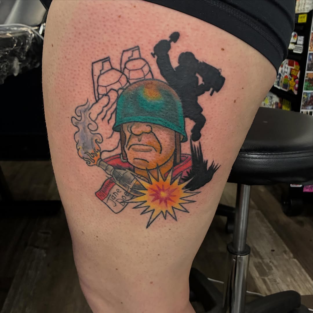 Tattoo by @hit_and_run_tattoo_ — new_school