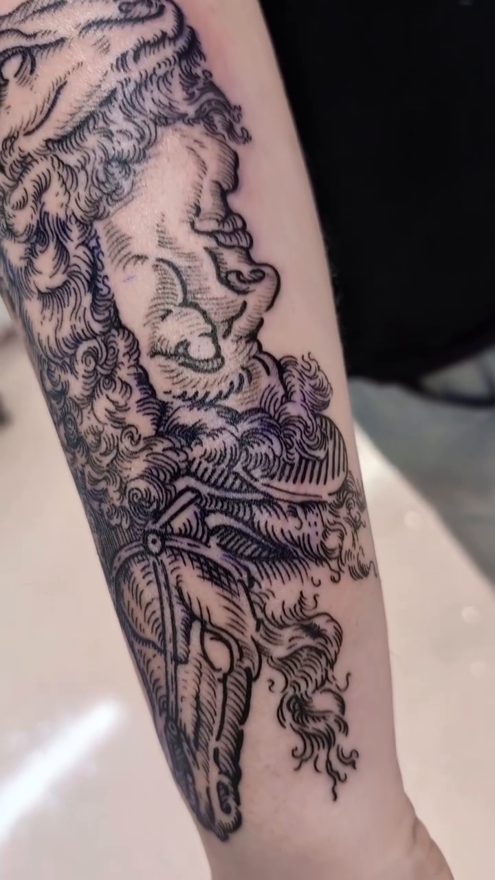 Tattoo by @rhitattoos โ black_and_grey