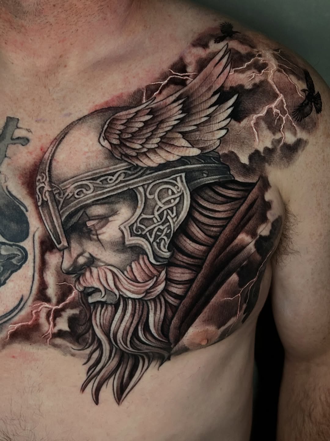 Tattoo by @jakeomen — realism, black_and_grey