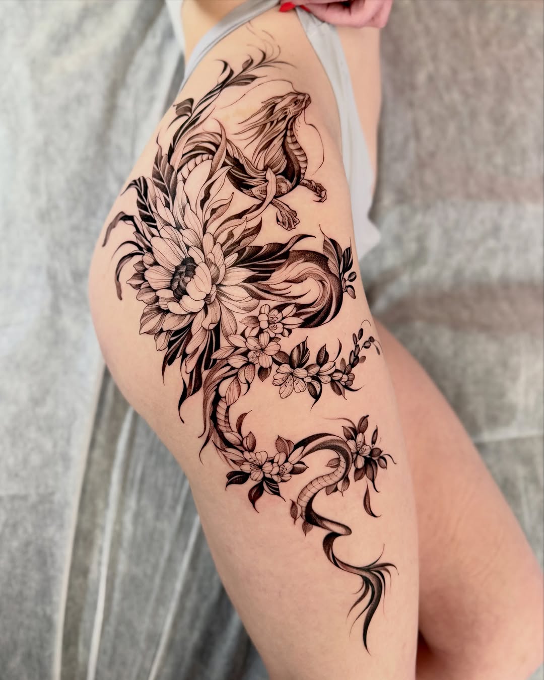 Tattoo by @aarchitattoo — black_and_grey, realism
