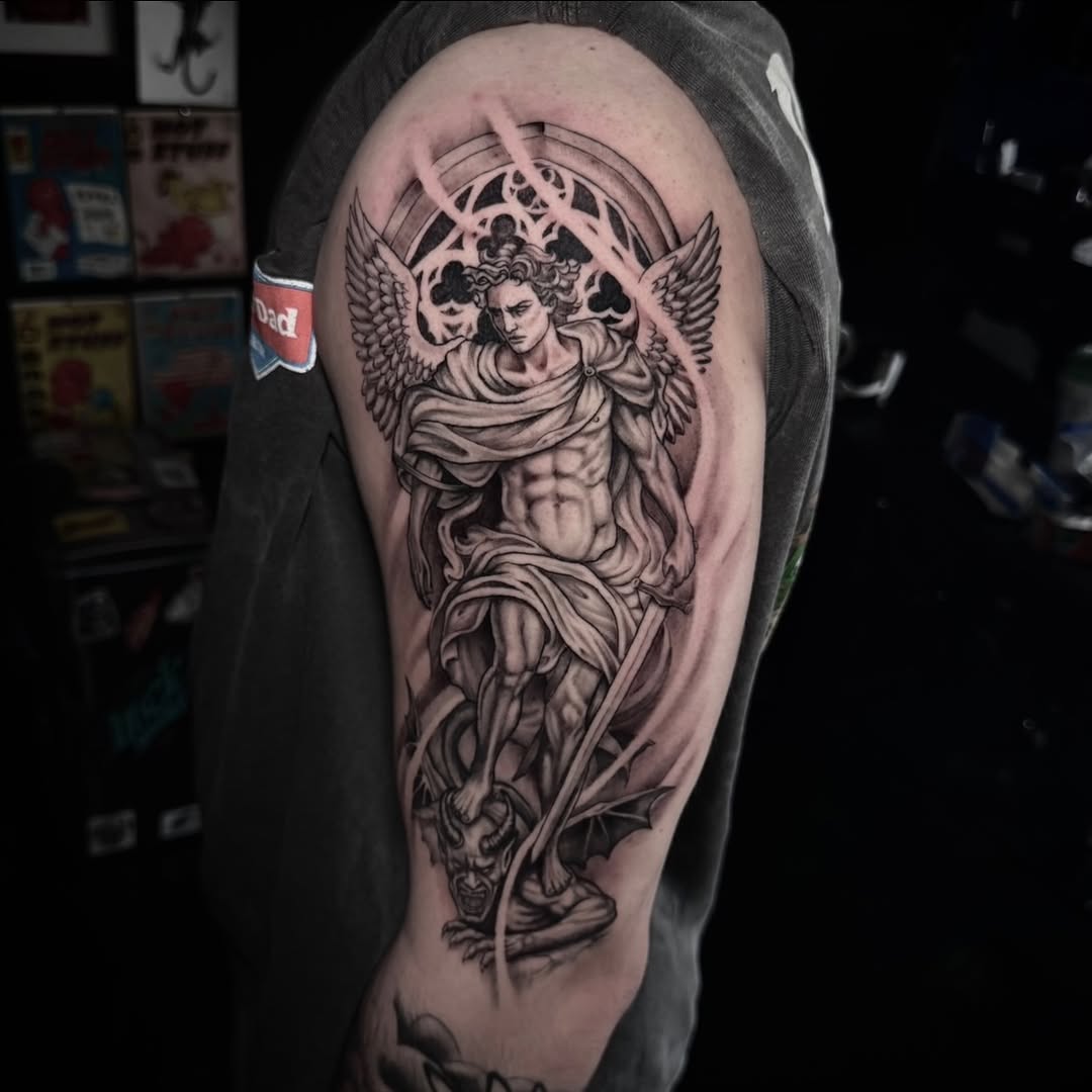 Tattoo by @corycabletattoos โ black_and_grey, realism