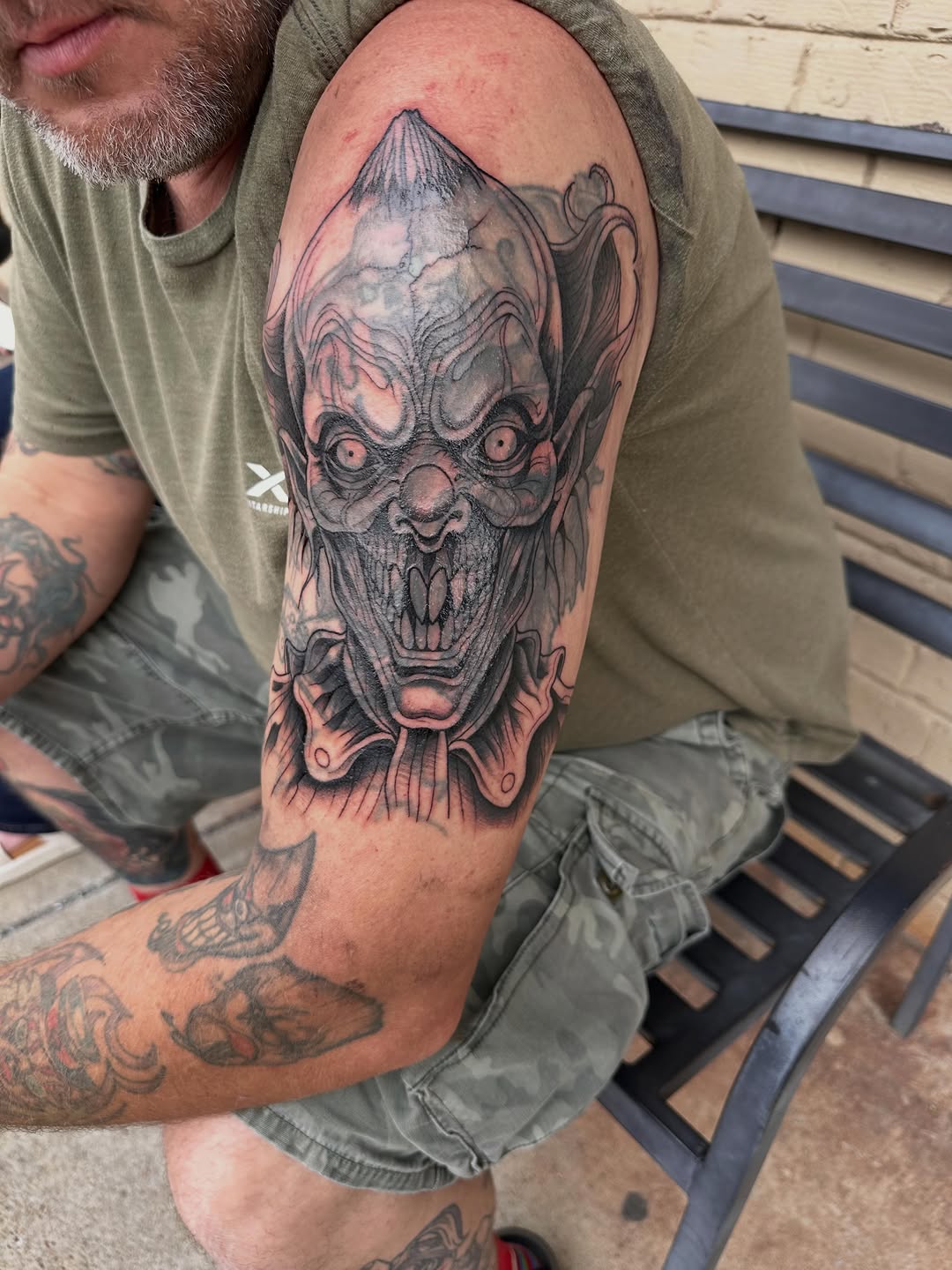 Tattoo by @hood_4_lifetattoos ā dark_realism, black_and_grey