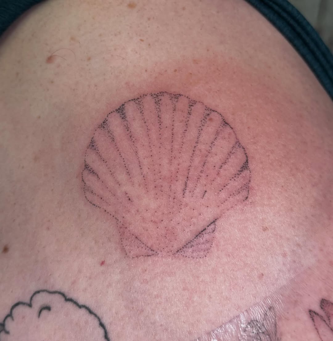 Tattoo by @babybeartattoos — dotwork, fine_line