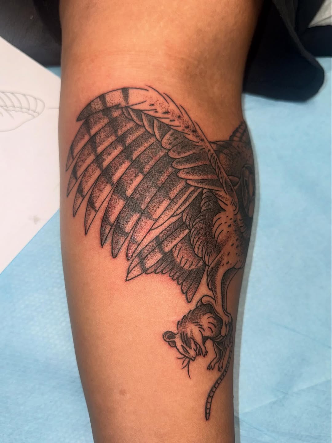 Tattoo by @laurito_tattoo — illustrative, black_and_grey