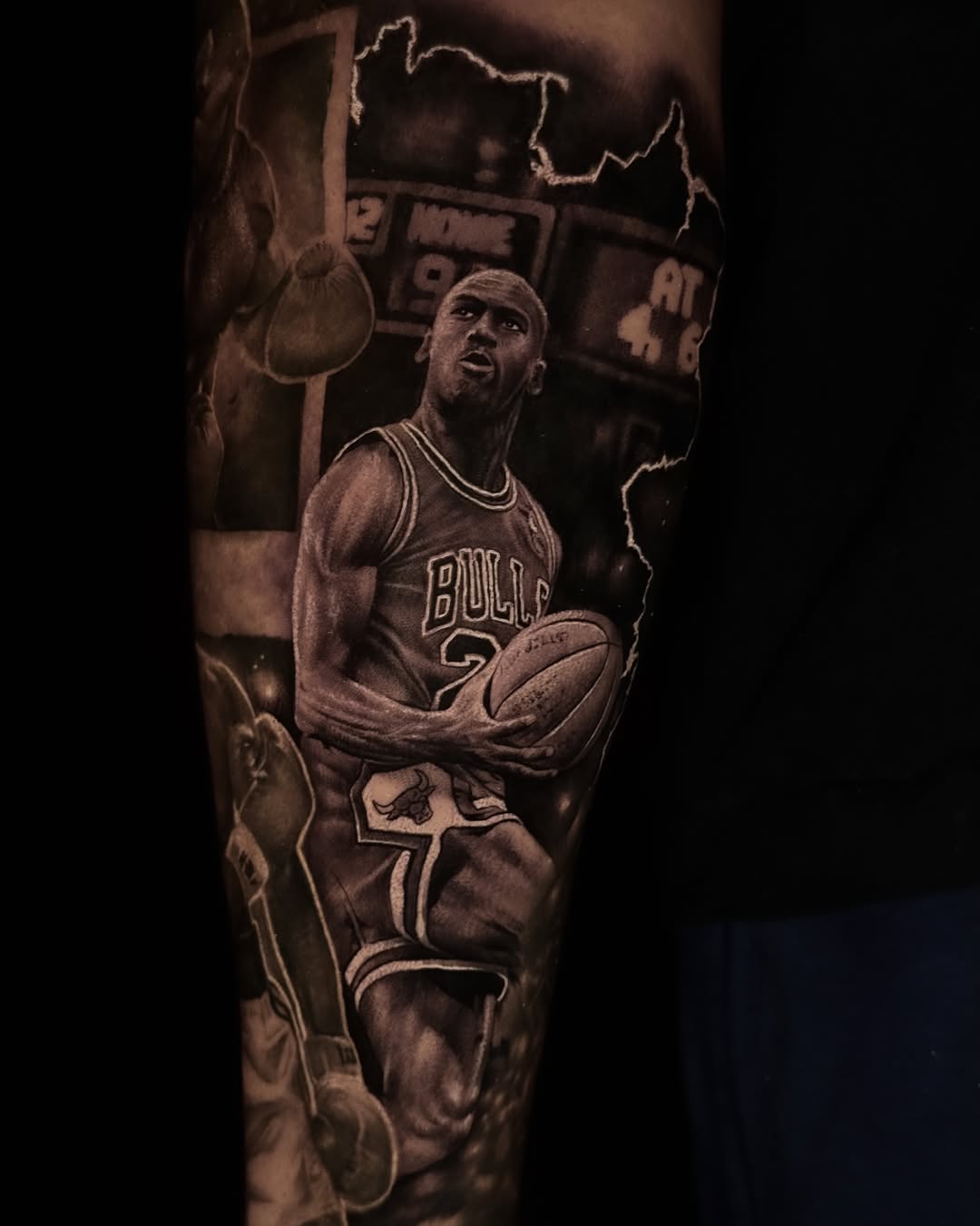 Tattoo by @dukeoftats β realism, black_and_grey