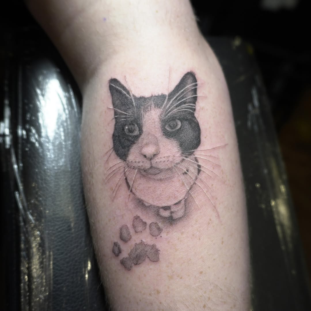 Tattoo by @adrian__tattoos — realism, black_and_grey