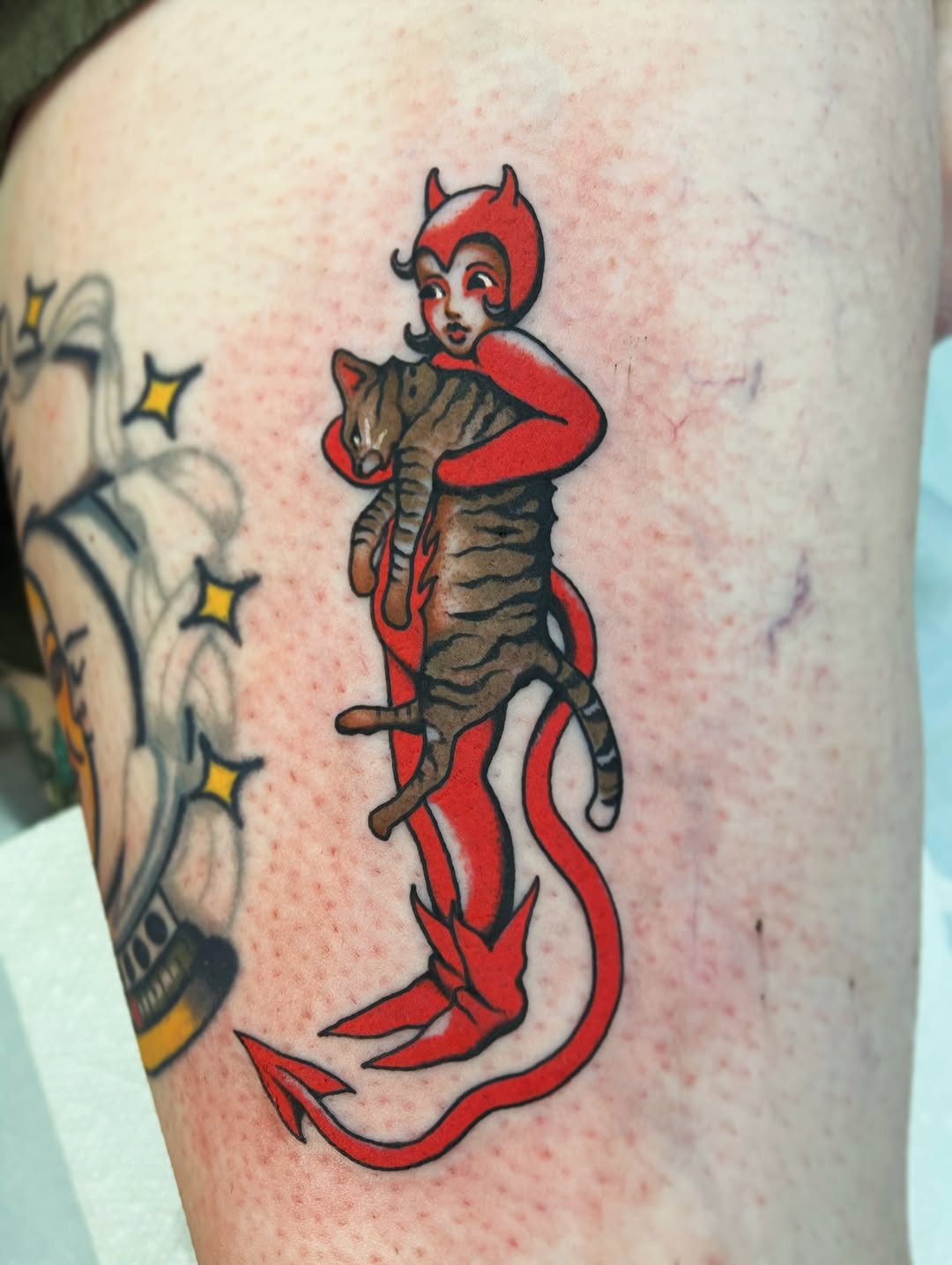 Tattoo by @superteal — american_traditional