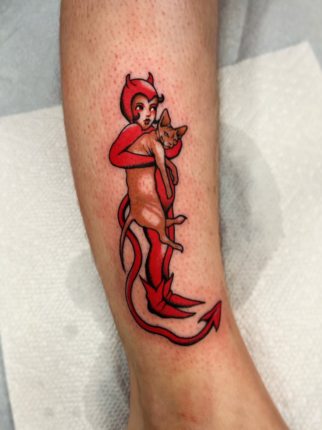 Tattoo by @superteal — american_traditional