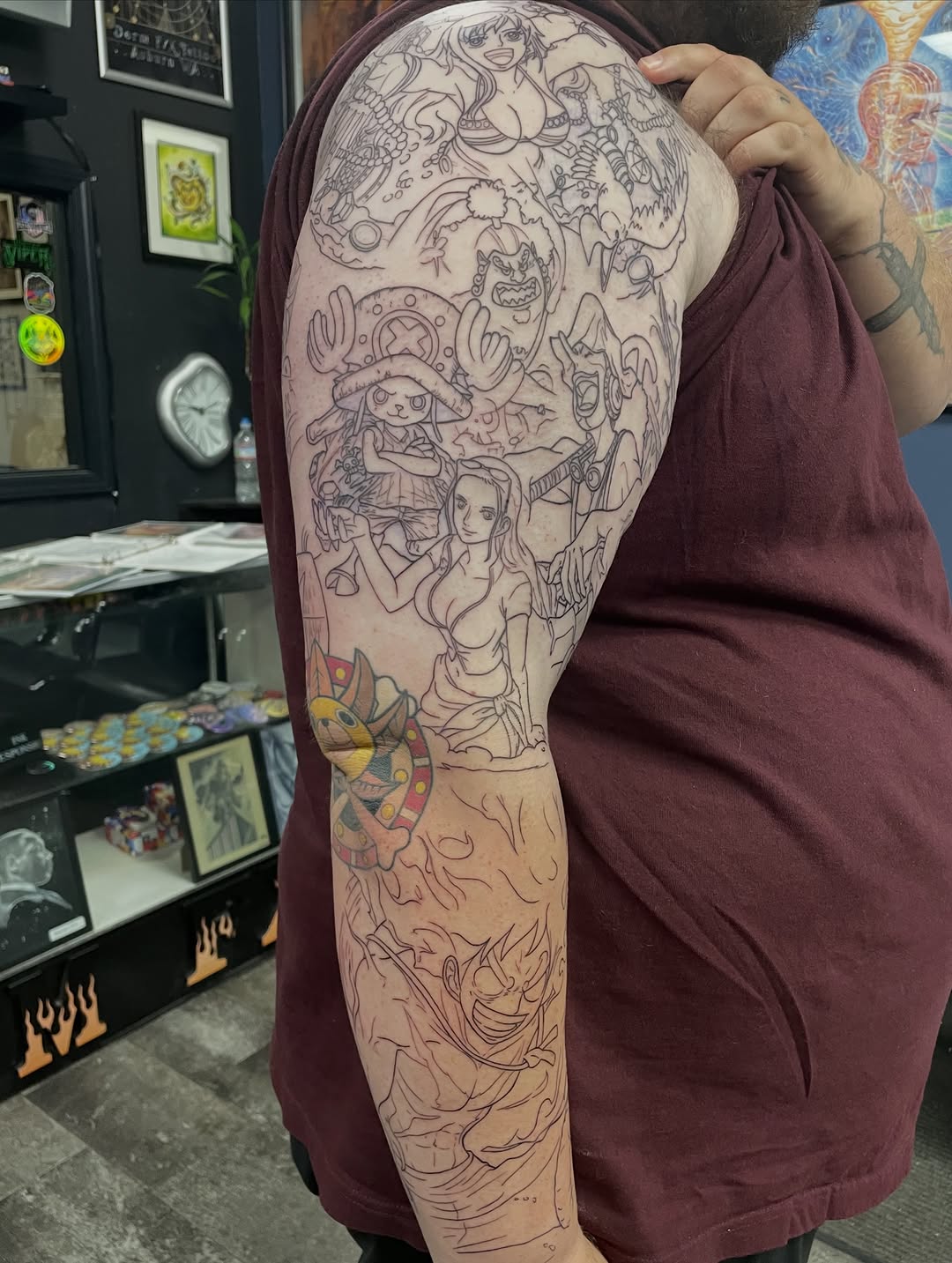 Tattoo by @artist_usual — anime