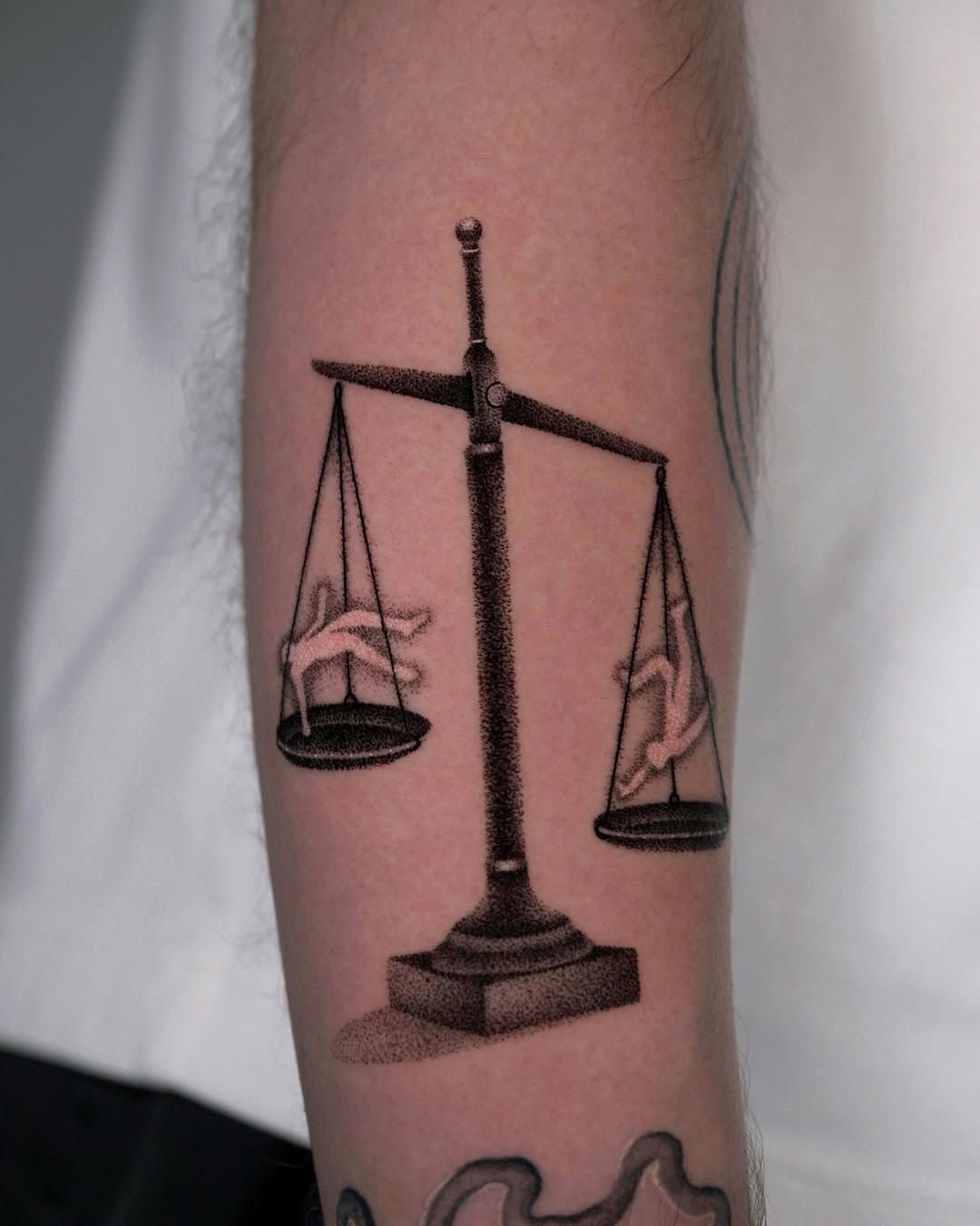 Tattoo by @koda.mode โ dotwork, illustrative