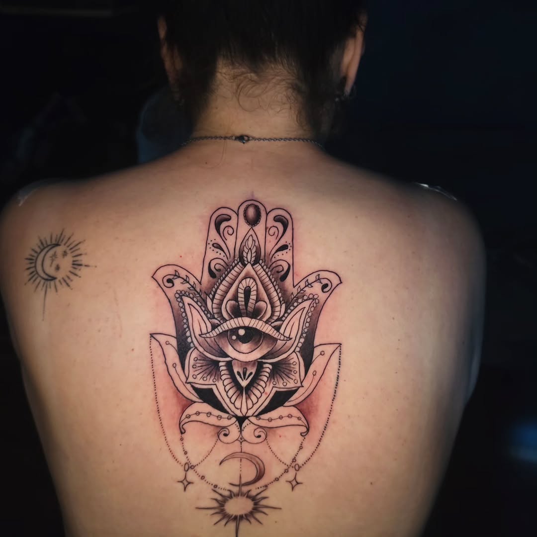 Tattoo by @giron21_tattoo — ornamental, black_and_grey