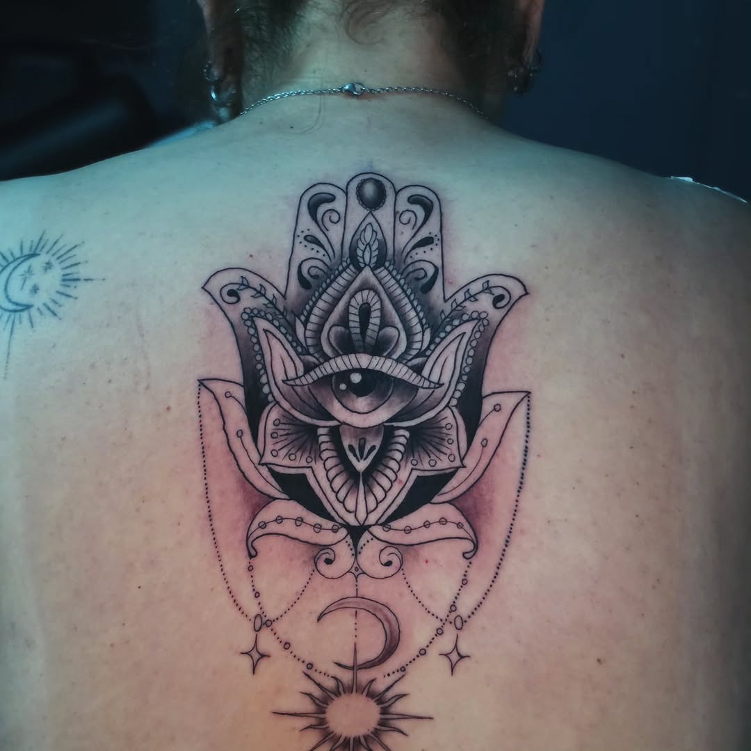 Tattoo by @giron21_tattoo — ornamental, black_and_grey