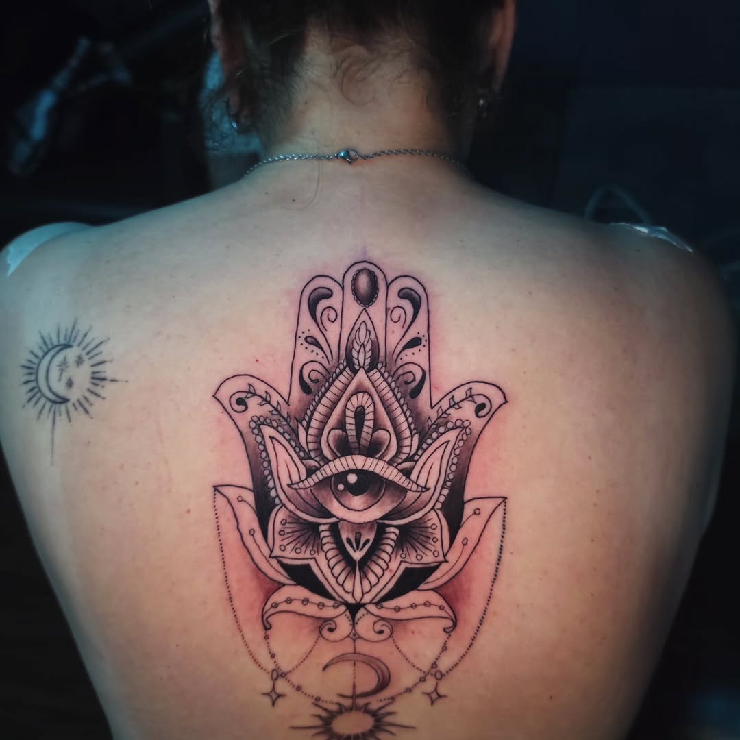 Tattoo by @giron21_tattoo — ornamental, black_and_grey