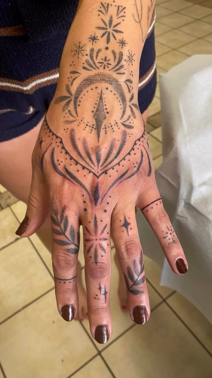 Tattoo by @fellatattoo — geometric, ornamental
