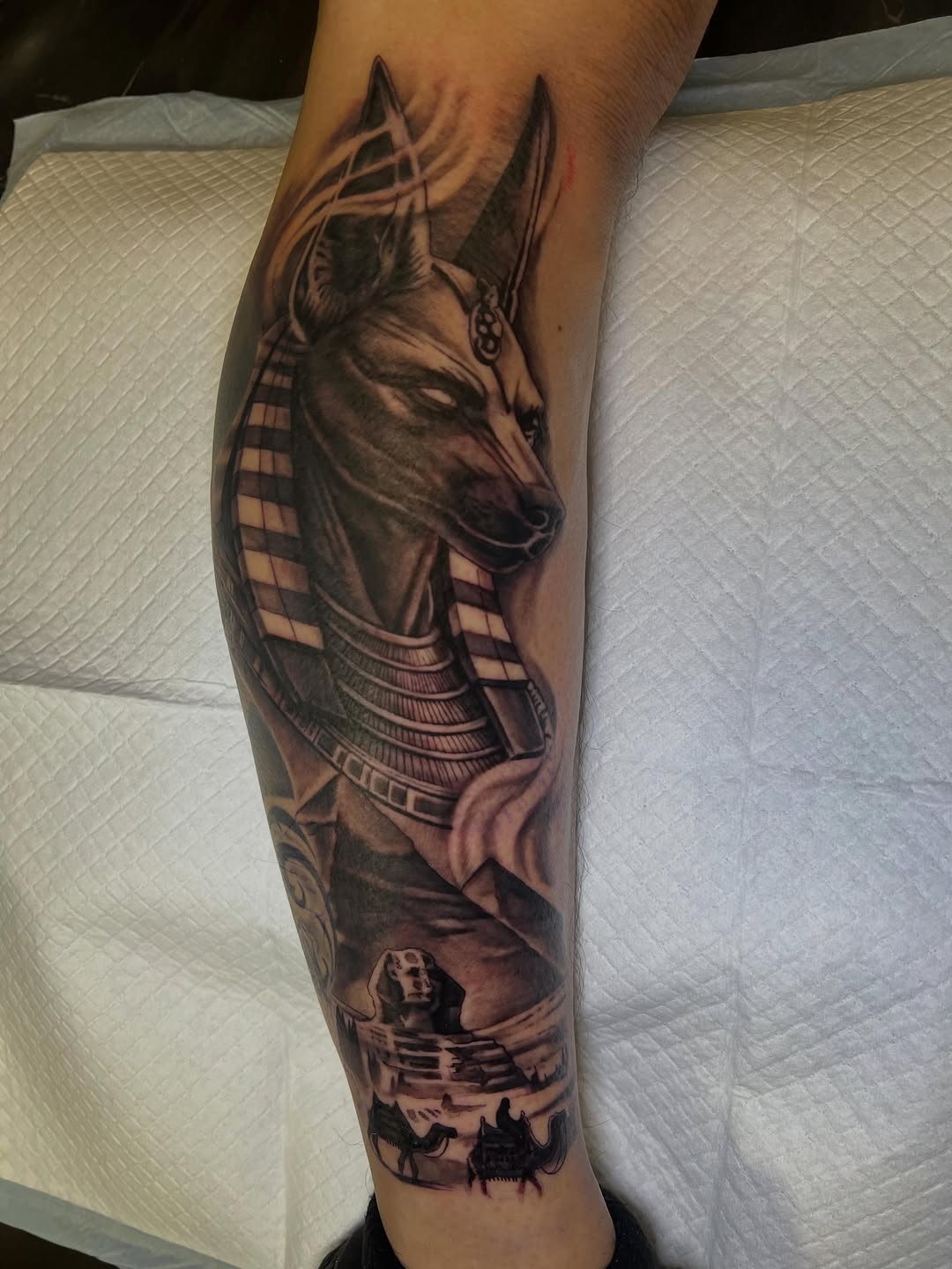 Tattoo by @mctatty — black_and_grey, realism