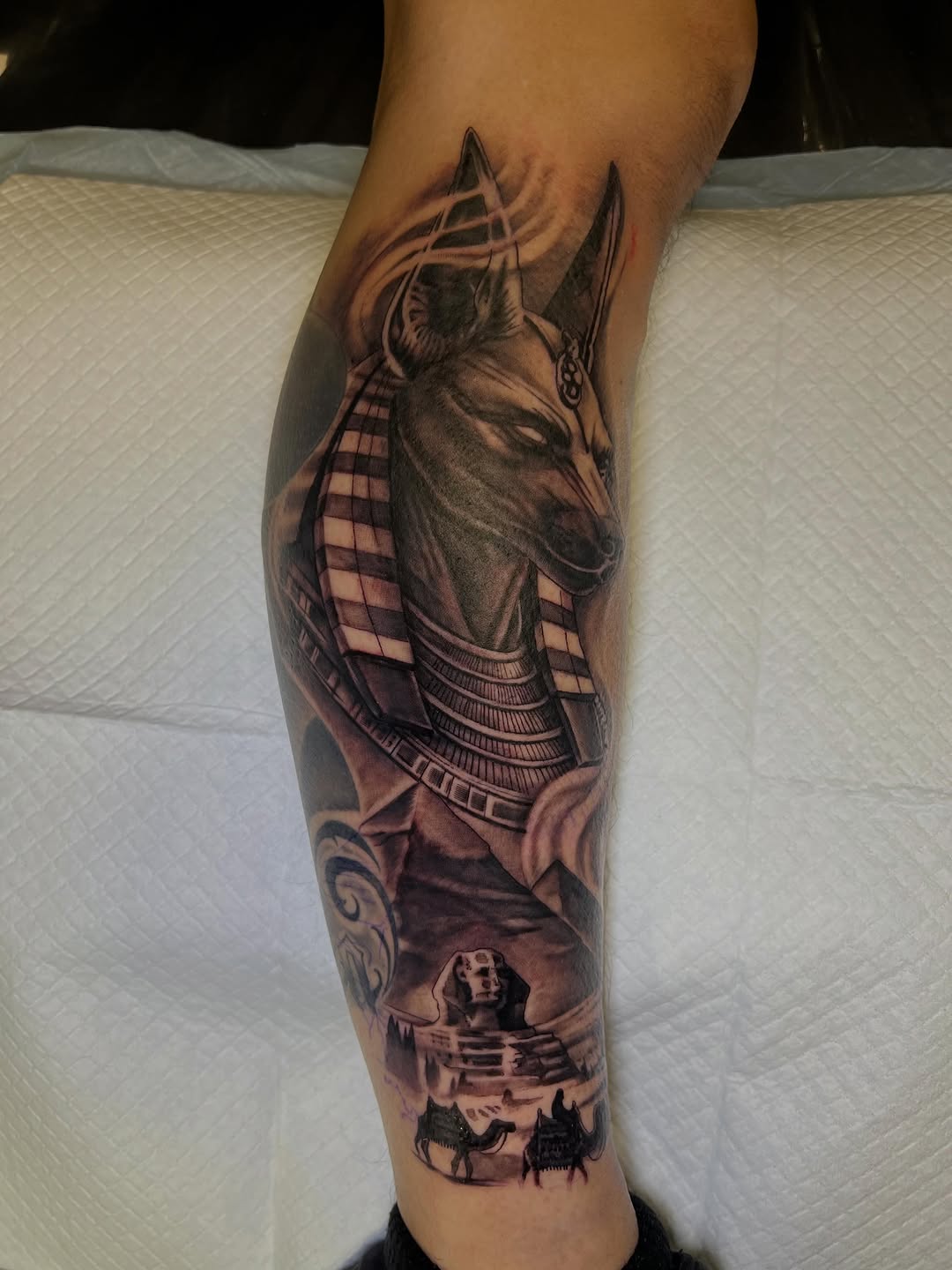 Tattoo by @mctatty — black_and_grey, realism