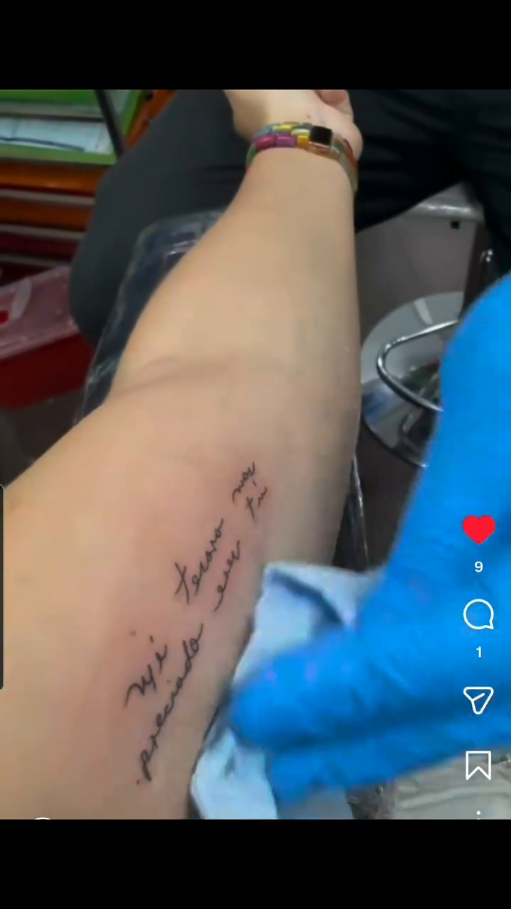 Tattoo by @bettoink — lettering_script, fine_line