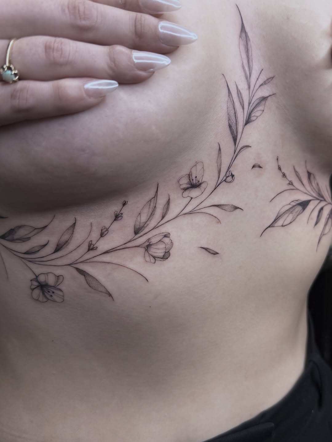 Tattoo by @ink.booo โ fine_line, botanical