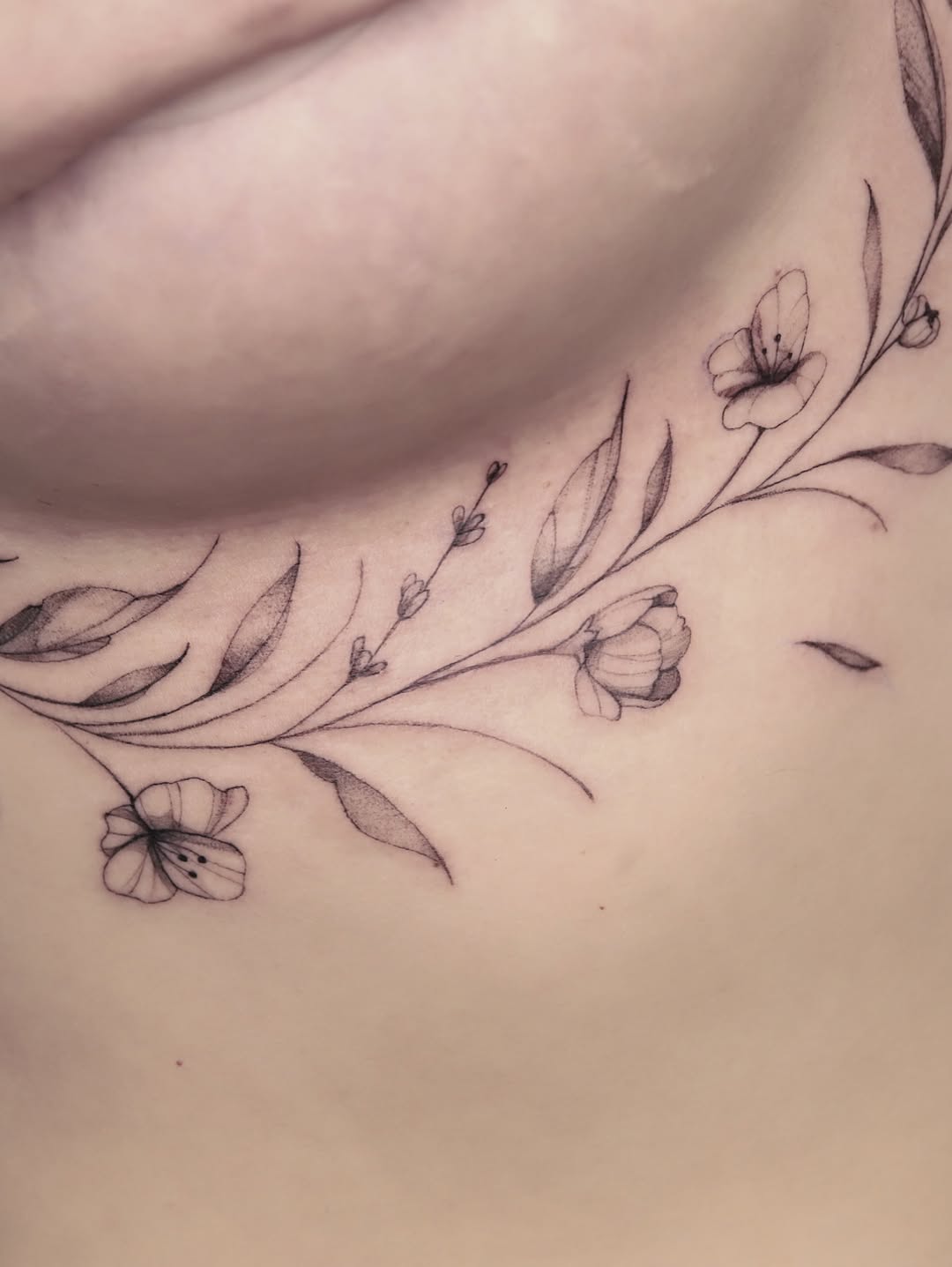 Tattoo by @ink.booo โ fine_line, black_and_grey