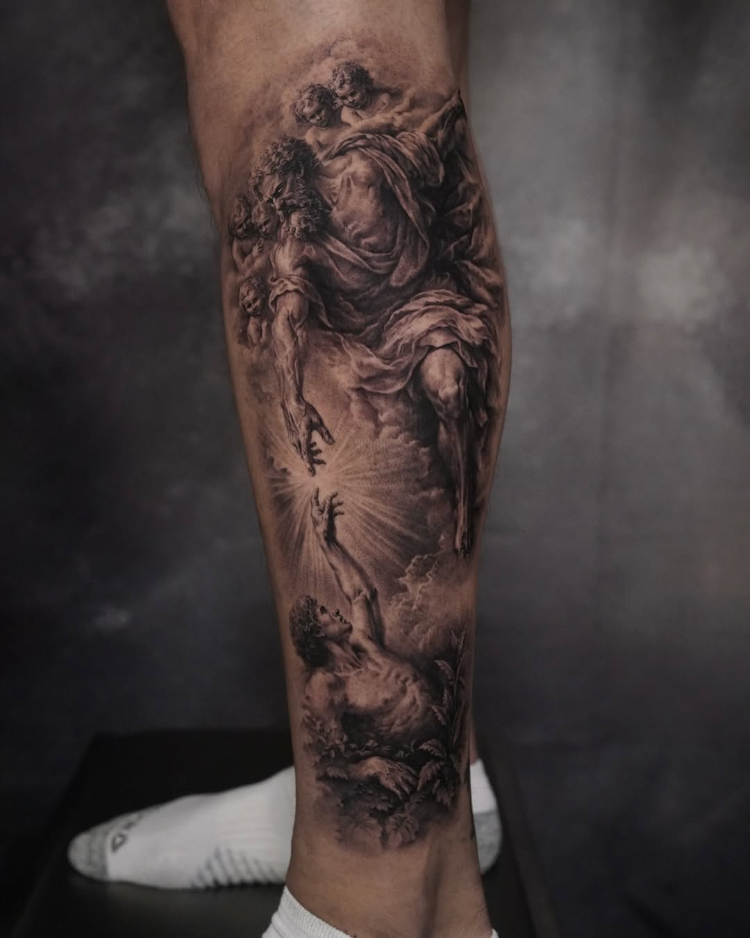 Tattoo by @sean_tattoos β realism, black_and_grey