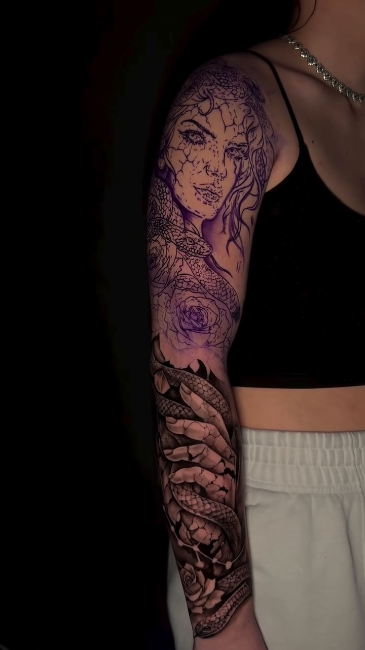 Tattoo by @trendellatattoos — realism, black_and_grey